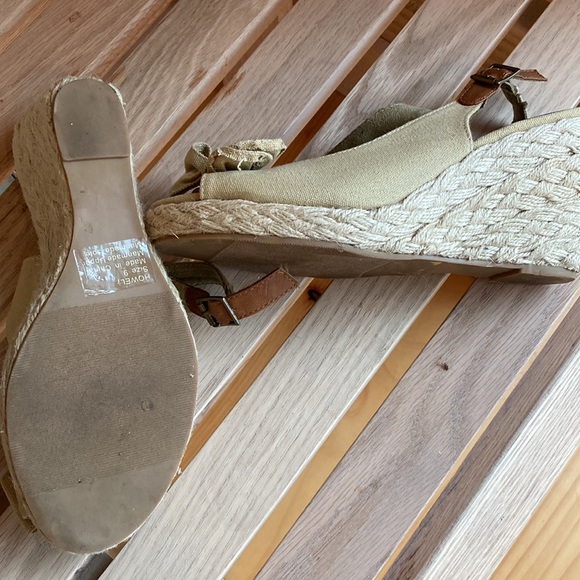Coconuts canvas wedges peep toe - Picture 3 of 5